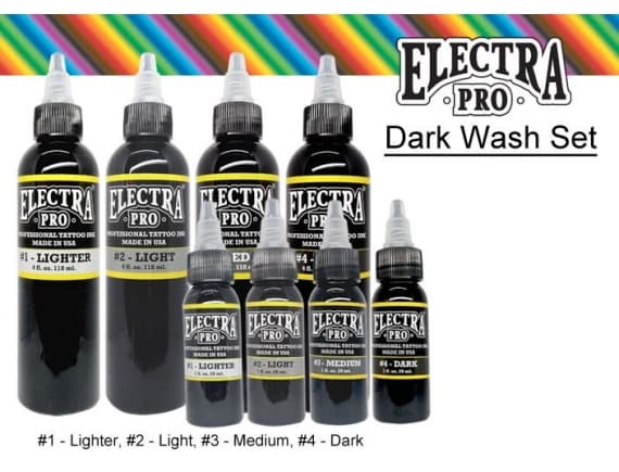  Dark  Grey Wash Set Electra-Pro  #4 